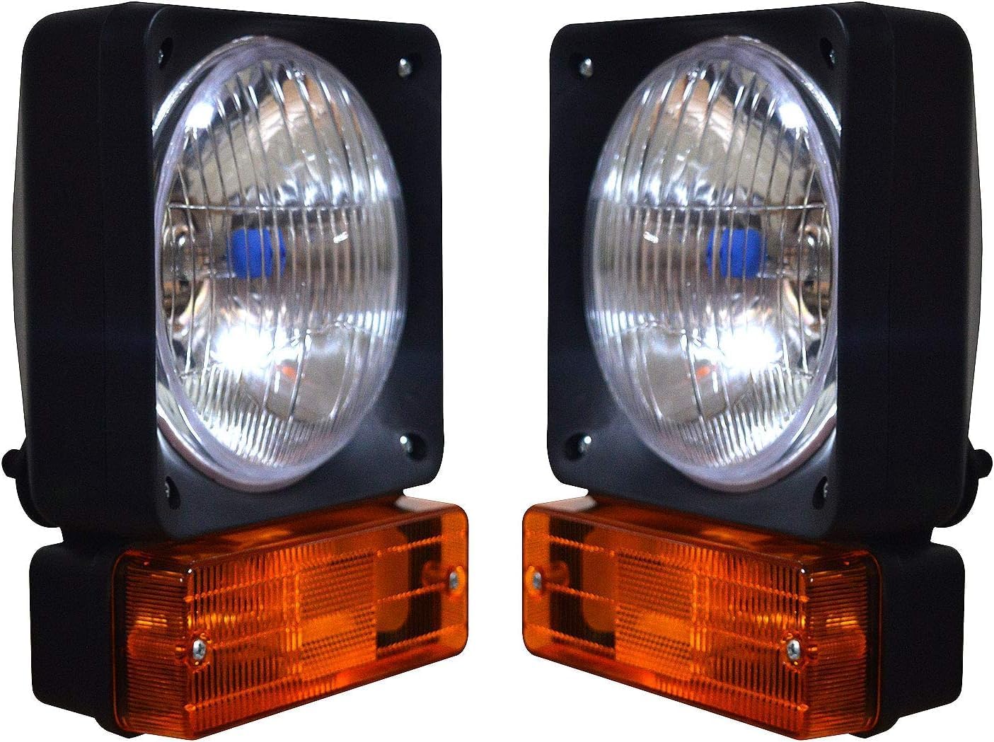 Backhoe Loader Light JCB Headlight Assembly with 12v Bulbs Compatible for JCB 2CX 3C 3XC 4CX Backhoe Loaders Telehandlers 700/21100 700/16001