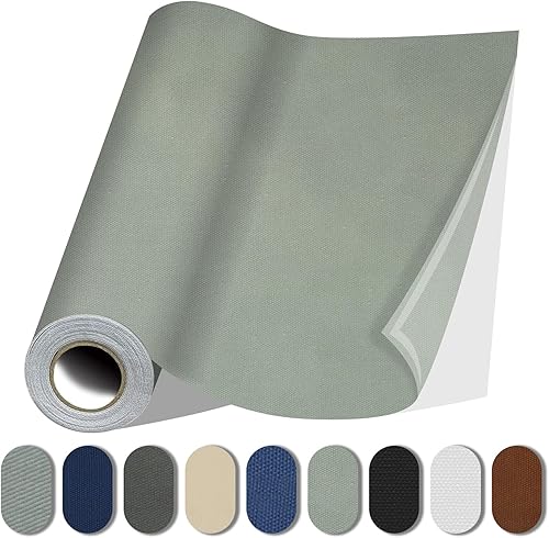 Vista 43 de Parches de reparación de tela, cinta de reparación de lino de 17 x 79 pulgadas, parches de tela autoadhesiva, duraderos, cinta de lino grande