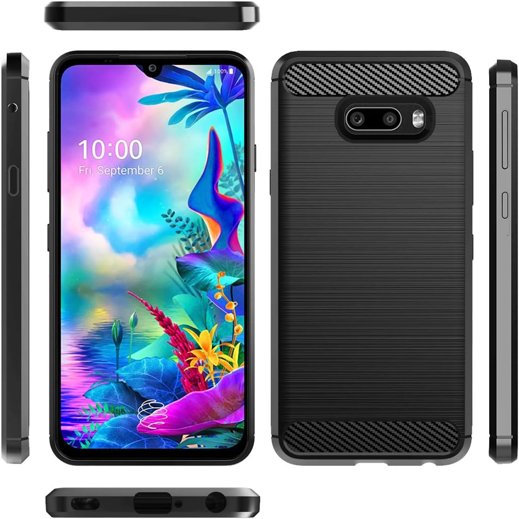 Dzxouui for LG G8X Thinq Case,LG V50S Thinq Case,Protective Phone Cover Shockproof Soft TPU Cases forLG V50S Thinq/LG G8X Thinq(DL-Black)