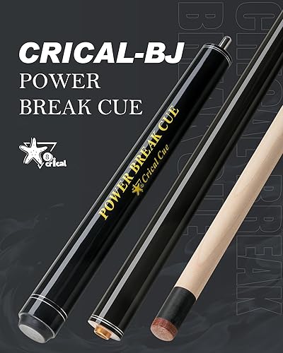 Miniatura 2 de CRICAL Taco de piscina de fibra de carbono de 0.465in0.492in con tecnología de billar profesional de baja desviación