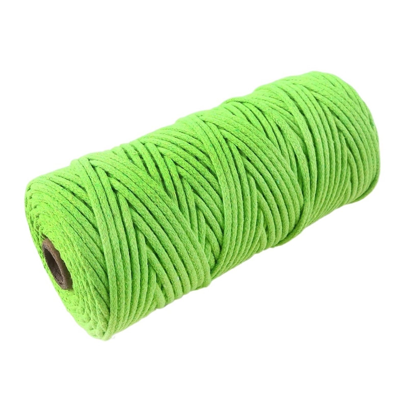 Cotton Macrame Cord 10m 3.0mm Colored Cotton Thread Braided Rope Diy Bracelet Necklace Key Chain Make Ropes Jewelry Making Materials(Color09)
