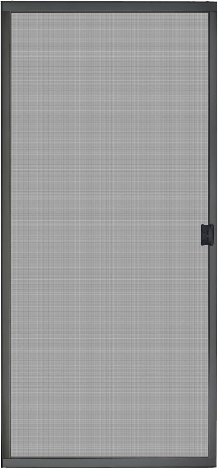 K.D. Standard Aluminum Sliding Patio Screen Door Kit 36" x 80" (White) 1-7/8" Frame Mosquito Proof for Patio Backyard Kitchen and Bedroom