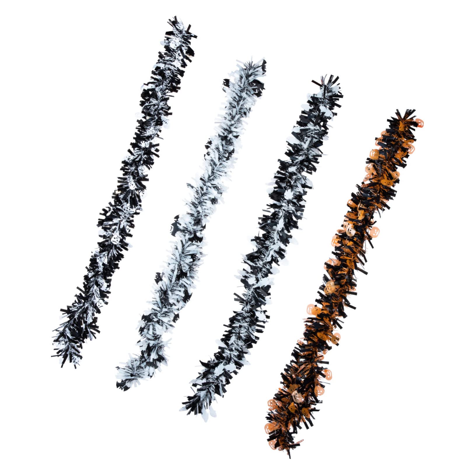 NOLITOY 4pcs Halloween Strip Garlands Delicate Scene Pendants Pumpkin Witch Bat Ghost Decor for Party Festival Decorations Unique Design for