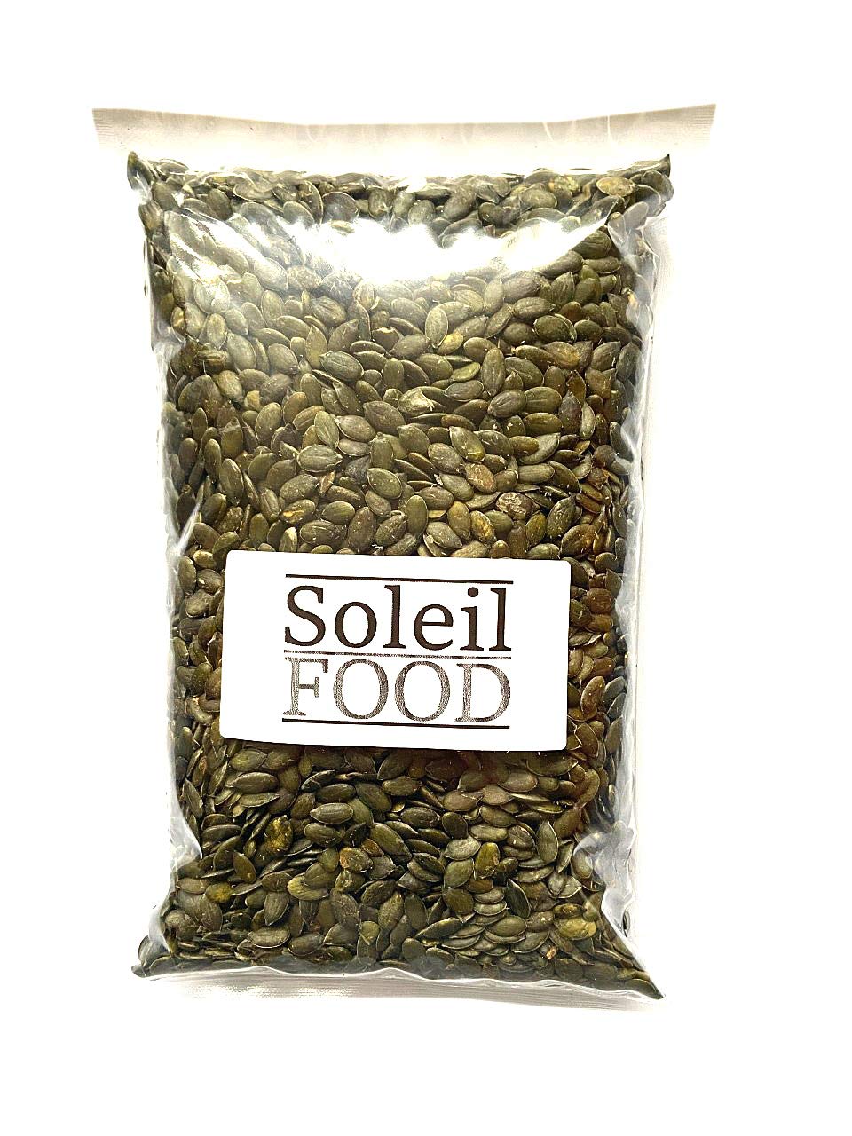2 kg Kürbiskerne naturbelassen – Roh & ungesalzen | 100% Kürbiskerne grün | Ideal für Küche, Salate & Snacks | SoleilFOOD