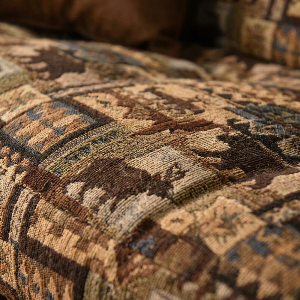 Starlight Canyon Home Brown Futons with Polyester-Cotton Fabric, Durable Frame, Stylish and Comfortable for Living Room, Guest Room