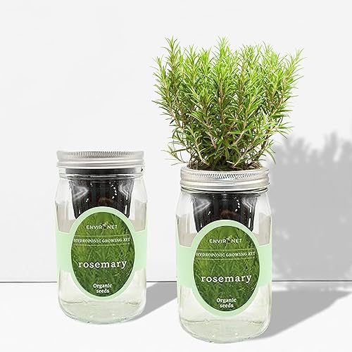 Miniatura 39 de Kit de cultivo de hierbas hidropónicas, tarro de masón de riego automático para jardín de hierbas, kit de inicio de jardín para interiores, cultiva