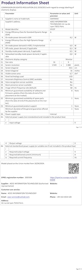 Monitor Portátil Táctil 15.6'' FHD IPS miniatura 8