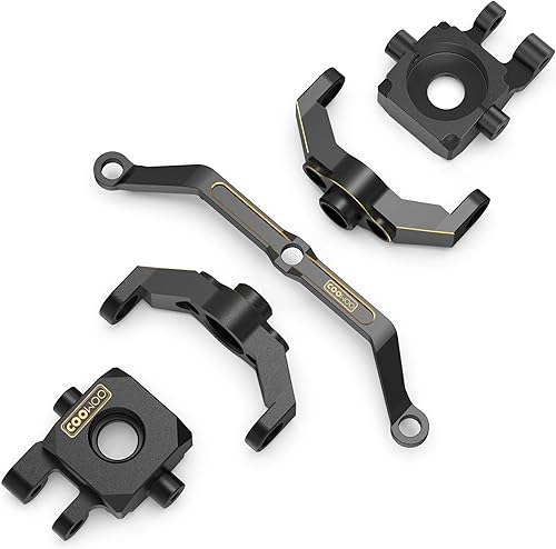 COOWOO Juego de piezas de actualización RC para 118 TRX-4M RC Crawler Cars, incluye nudillos de dirección, bloques de ruedas y enlace de dirección,