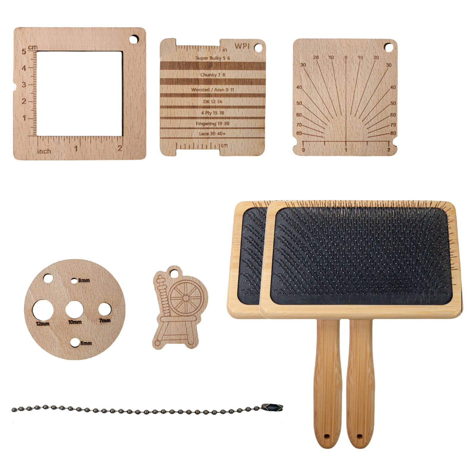 Carders en bois Morain pour éliminer les nœuds de la laine brute facilement