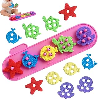 Stacking Toys – Sea Animal Silicone Building Blocks for Kids Play | Silicone Sea Animal Stacking Toys Educational Building Blocks For Home Classroom School Playroom Kindergarten Preschool