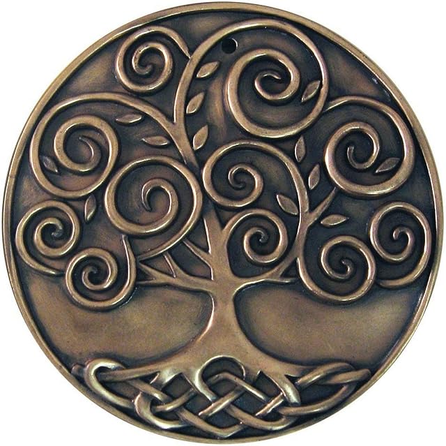 Royal Tara Bronze Plated Wall Plaque With Tree Of Life Design 15cm X 15cm