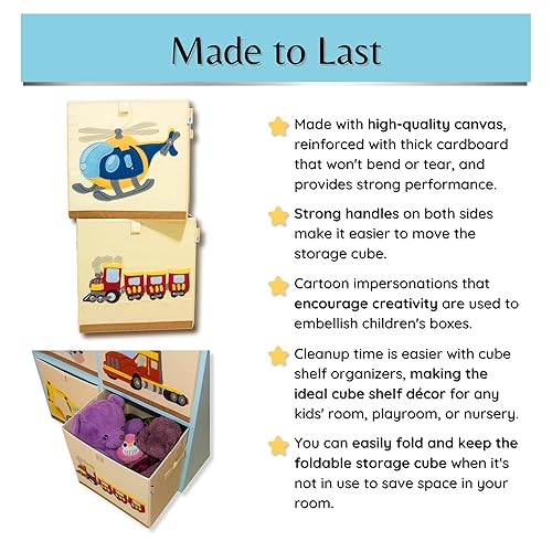 Vista 5 de Contenedores organizadores de almacenamiento lavables, organizadores de juguetes de lona plegables y almacenamiento para juguetes, libros, ropa