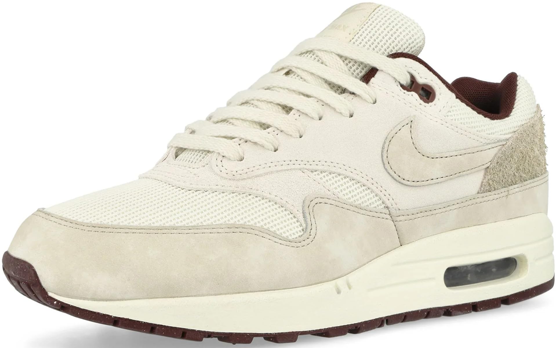 NIKE Homme AIR Max 1 PRM Sneaker, Sail Lt Orewood BRN Phantom, 42 EU
