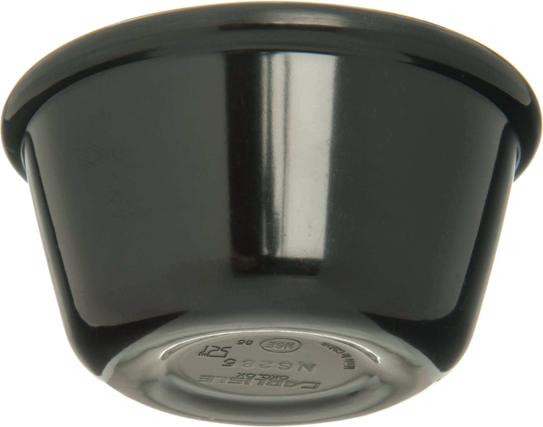 Carlisle S28503 Melamine Smooth Ramekin, 4 oz de capacidad, Negro (Caja de 48)