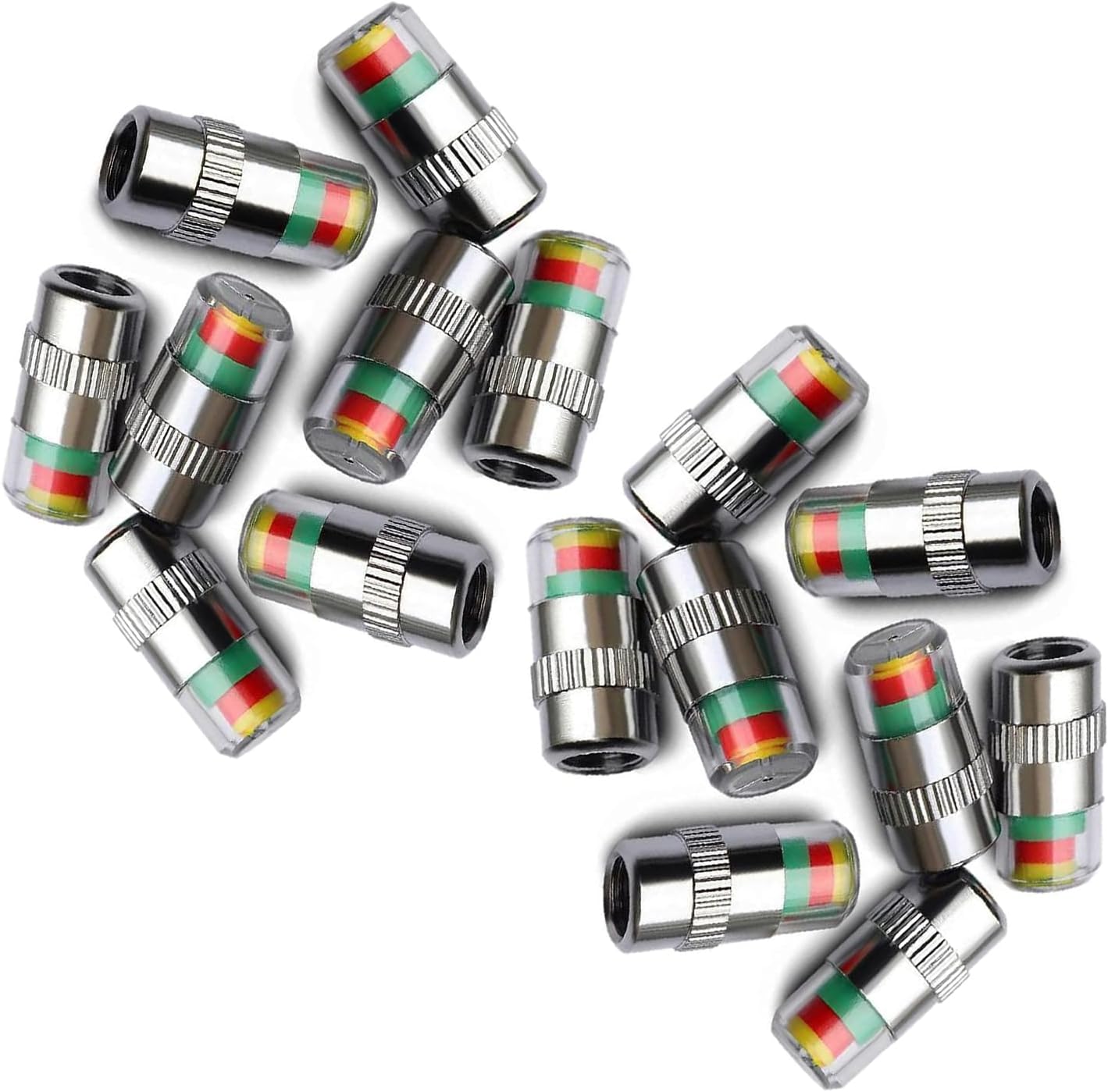 Carreno 16ps New Car Tire Pressure Caps 35 PSI 2.4 Bar TPMS