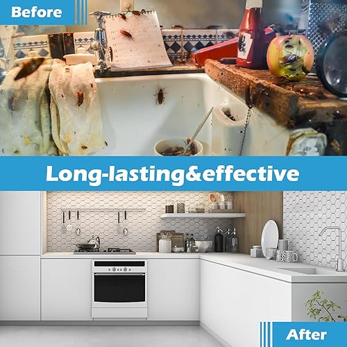 Miniatura 3 de Garsum Cebo de gel para cucarachas, 1 caja (4 tubos x 1.06 onzas), asesino de cucarachas para uso en interiores y exteriores