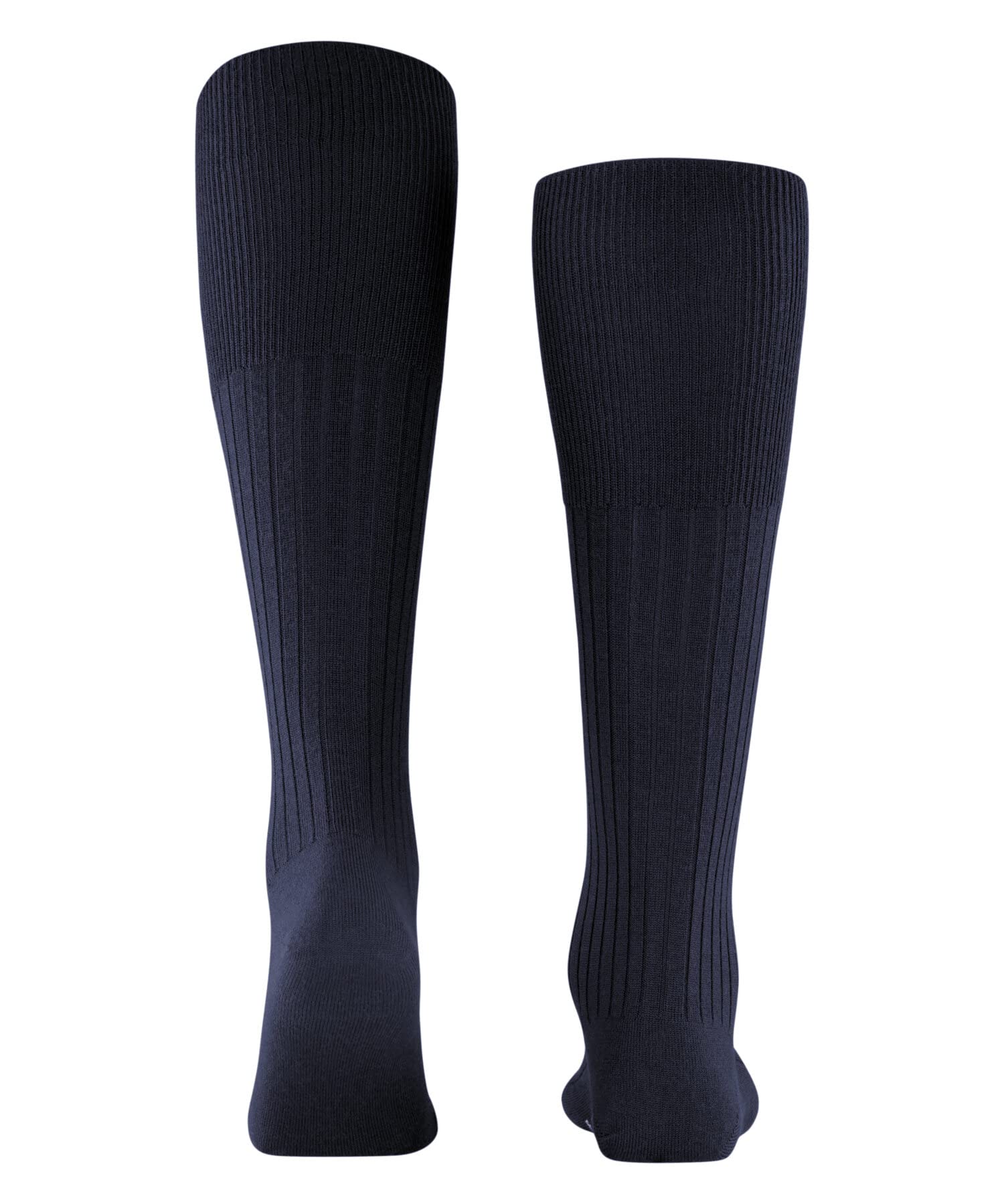 FALKE Mężczyźni Podkolanówki Bristol Pure M Kh Wełna długie jednokolorowe 1 Para, Niebieski Dark Navy 6370, 41-42