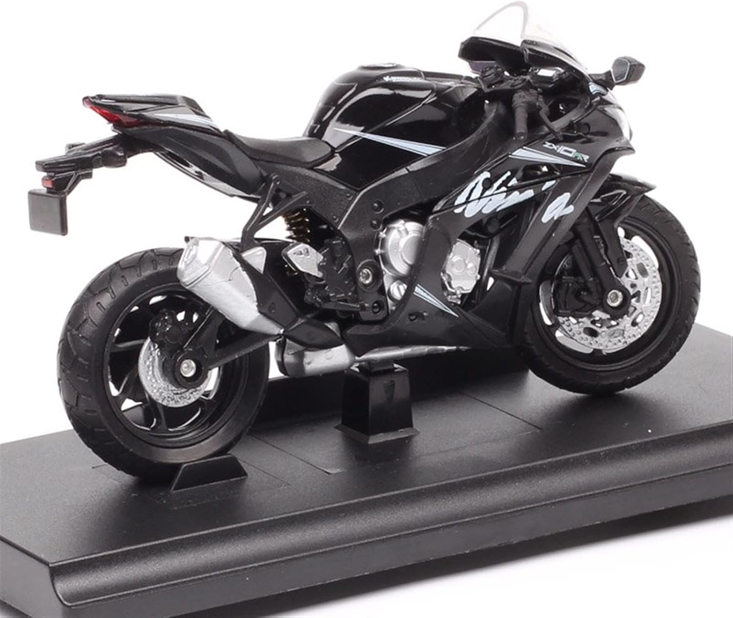 HTASFCI Motorcycle Model Compatible with Ninja ZX10-RR 2017 1:18 Scale Mini Motorcycle Model Racing Street Bike Replica Gift Ornament