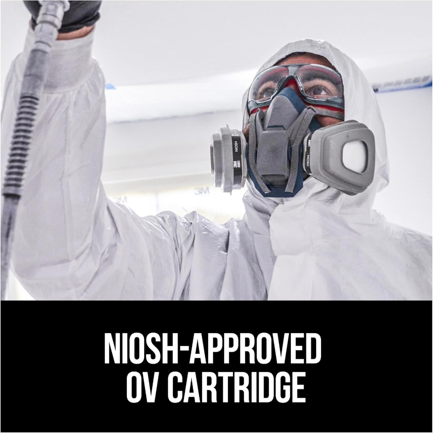 3M Performance Organic Vapor Replacement Cartridges, 1 Pair, Use With Any 3M Bayonet Mount Respirator, For Vapors From Certain Paint Spraying, Adhesives, Sealants, Solvents & Pesticides (6001P1-DC) - Image 4