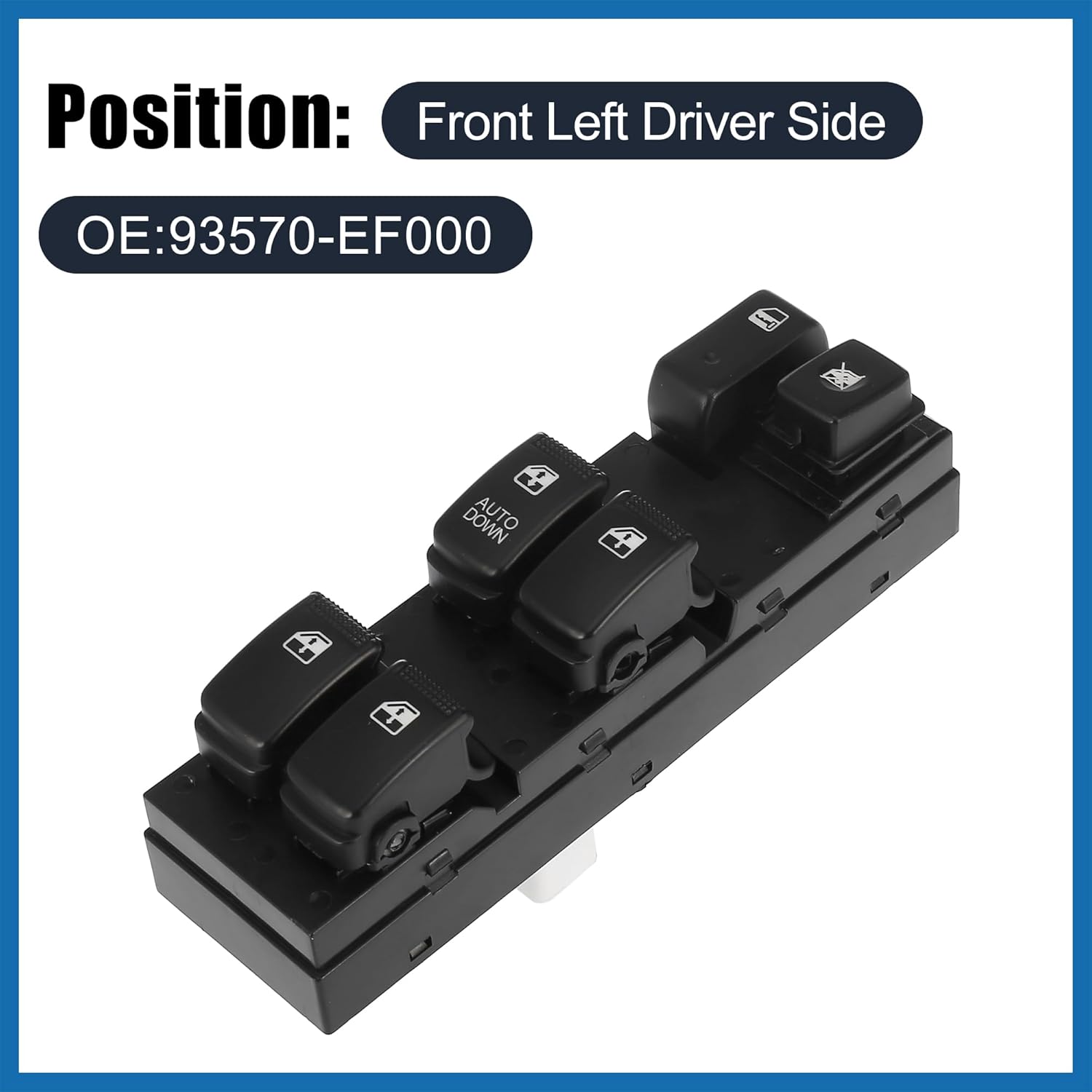 Master Driver Side Power Window Switch with Tool Window Control Switch for Kia Sportage 2005-2009