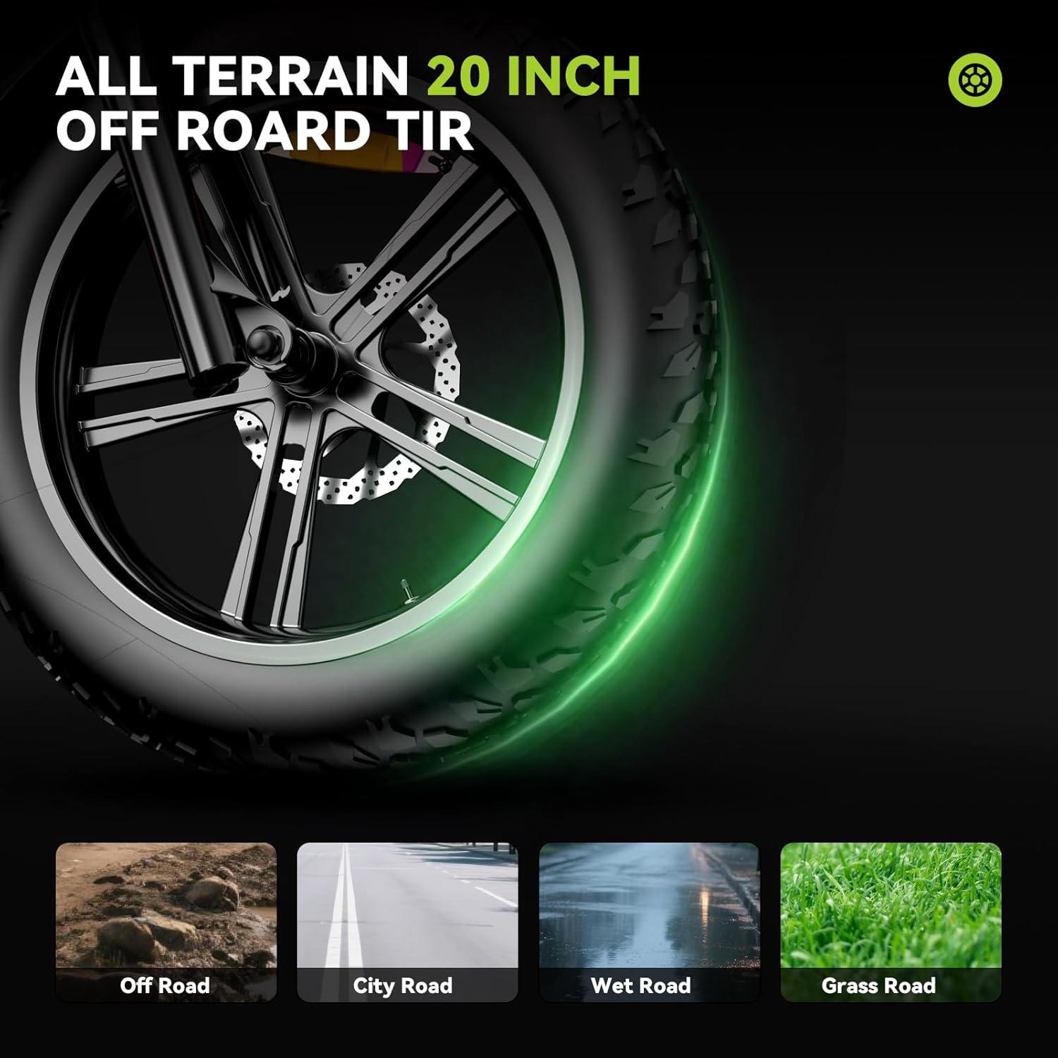 HIDOES B6 All-Terrain Fat Tires