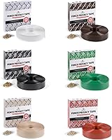 Vista 5 de Cinta de privacidad para valla de eslabones de cadena (madera roja)