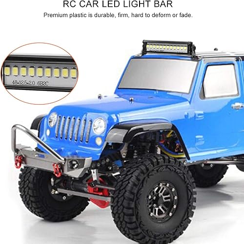 Miniatura 4 de RC Car LED Light Bar, RC Crawler 6.102 in LED Light Bar LED Lámpara para TRX4 90046 90048 SCX10 110 Control remoto Coche RC Piezas