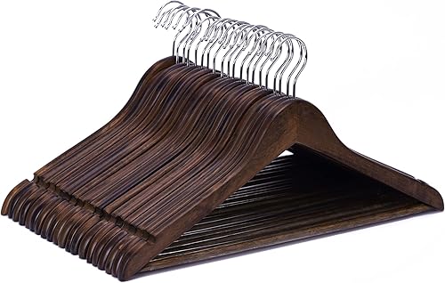 J.S. colgador perchas de madera maciza