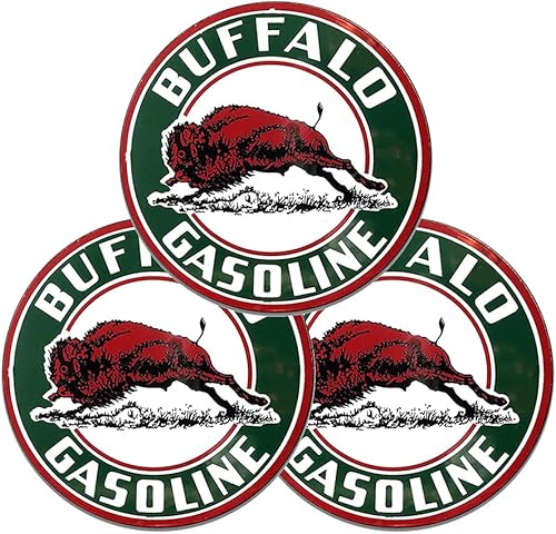 Miniatura 213 de Brotherhood Letrero de gas vintage de reproducción de letreros de metal vintage, letrero redondo de metal para garaje y hogar, 8 pulgadas de Nourse