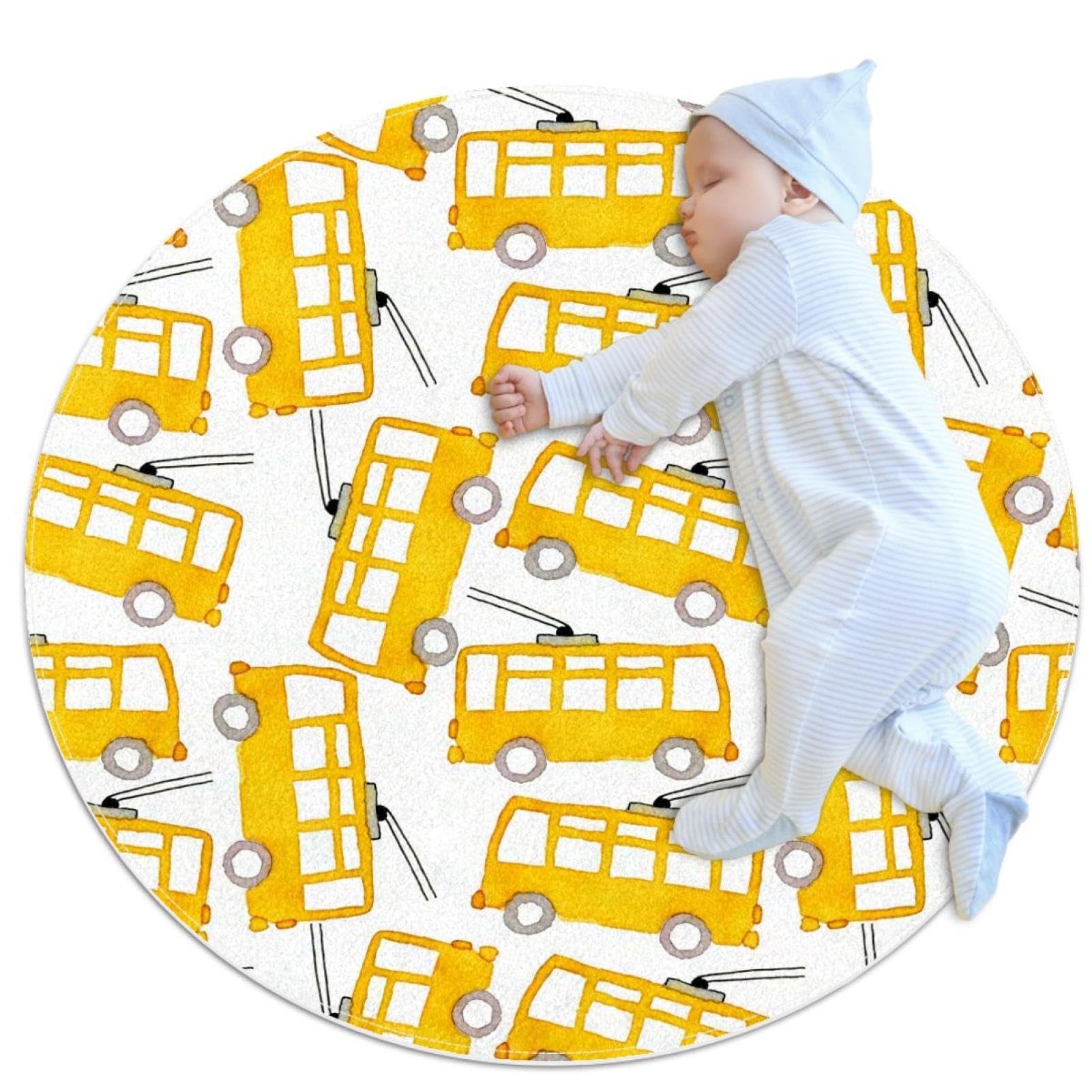 Tapis de salle de bain anti-glisse bus scolaire chambre coucher enfant