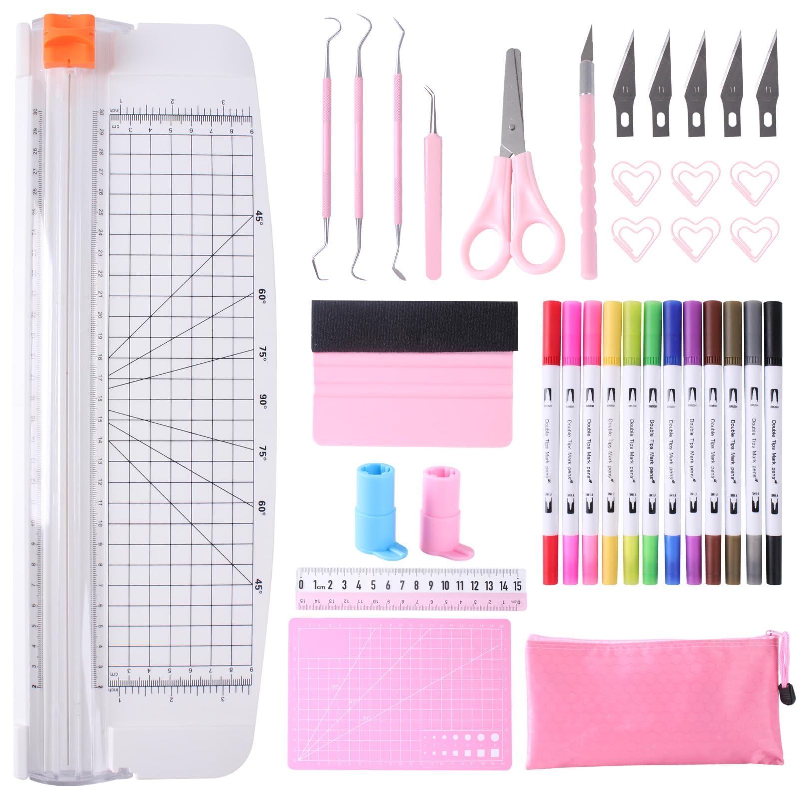 36 Packs Essential Tool Set for Cricut Machine - Utility Knife Vinyl Weeding Tool Set wit…
