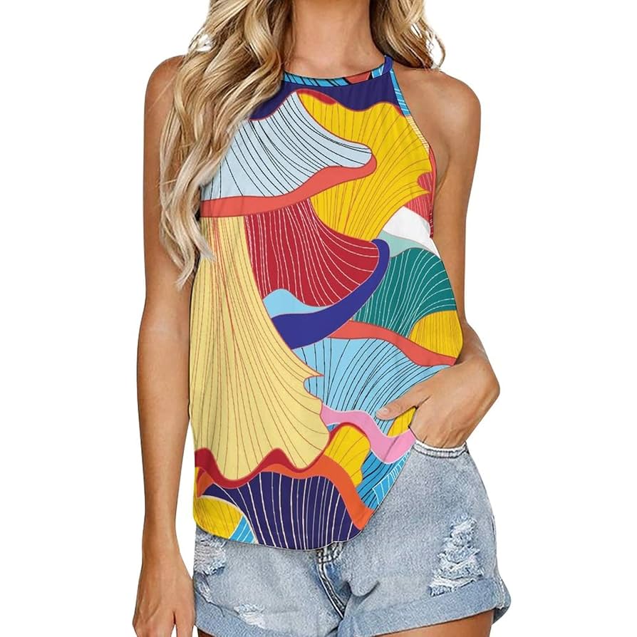 Amazon.co.jp: タンクトップ レディース 朝顔柄 和風 和柄 和調