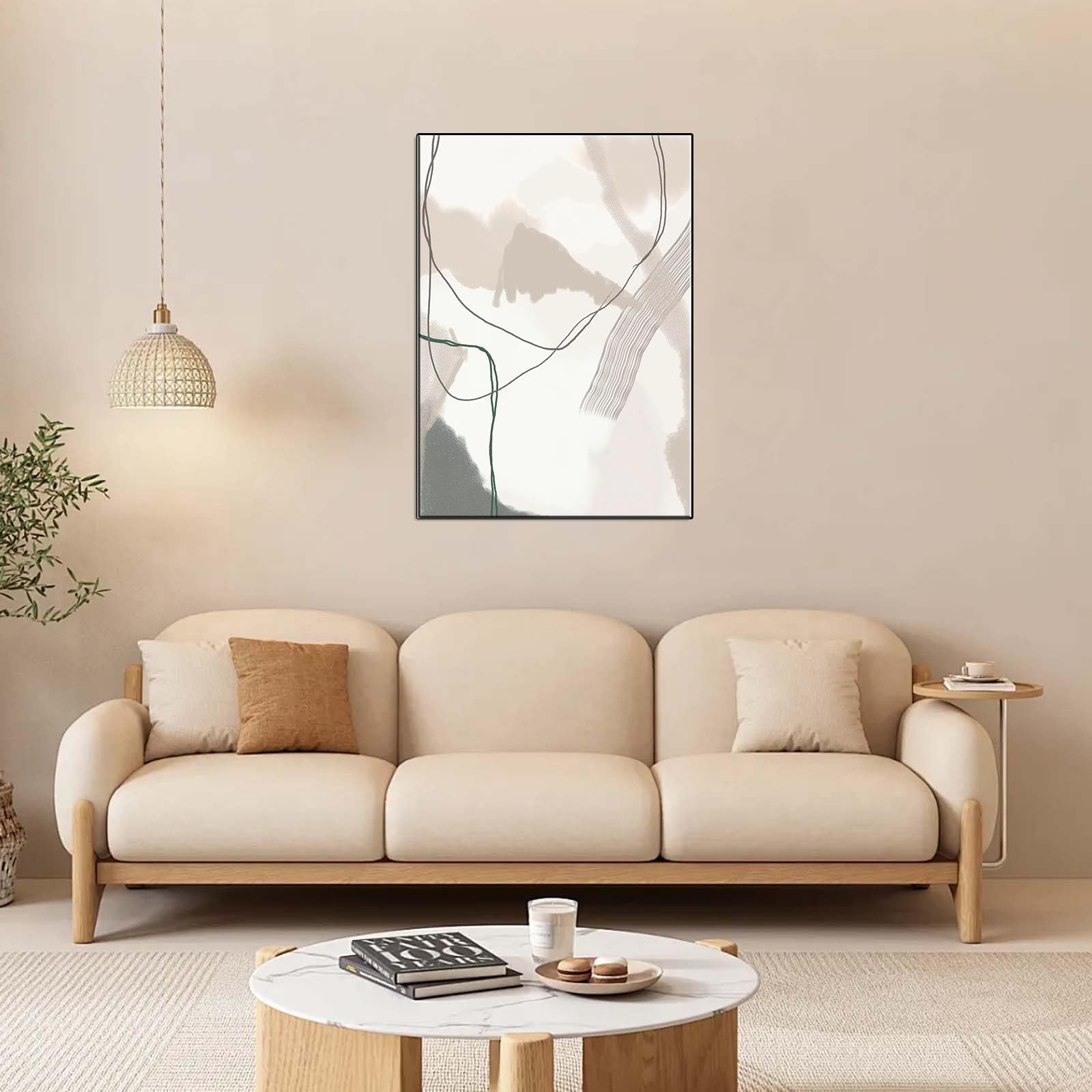 DFZEWKI Abstracts Paintings Art Boho Canvas Posters Wall Pictures for Living Room Home Decor(40x60cm(16x24in)/No frame)