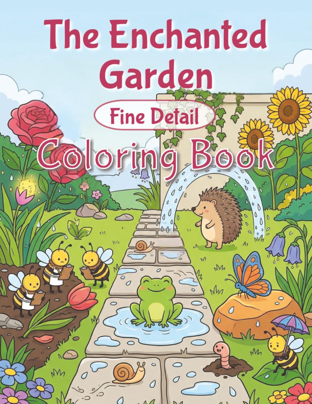 The Enchanted Garden: An Artistic Escape into the Secret Lives of Bugs: Detailed Illustrations for Adult Colorists