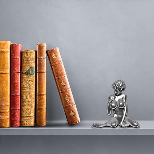 Miniatura 4 de Estatua de mujer desnuda, arrodillada con las manos entre las piernas, escultura femenina desnuda, figuras coleccionables de resina para el hogar,