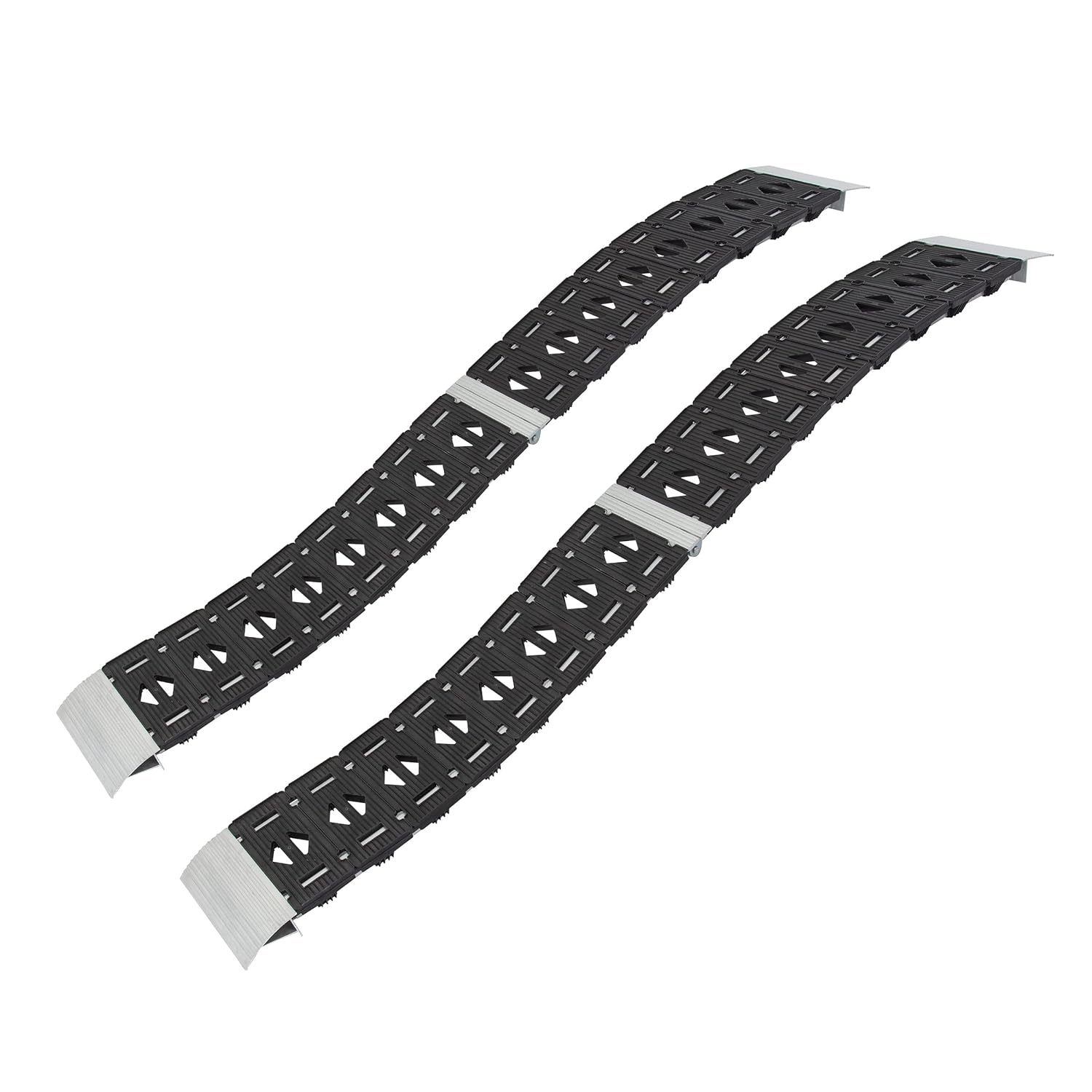 CARGOSMART 3092, Hybrid S-Curve Centerfold Ramp, For Use Easily And Safely Loading & Unloading Lawn Equipment, Motorcycles, ATVs, 750 Lb Per Ramp Capacity, Black 2-Pack : Automotive