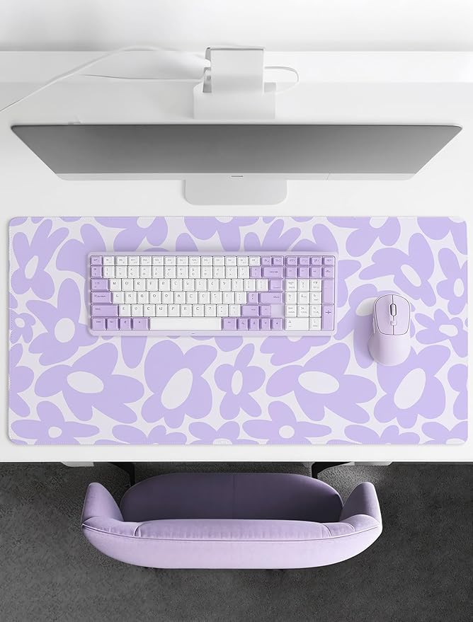 Alfombrilla de escritorio Pecfamly Color Púrpura Claro 80x40cm miniatura 5