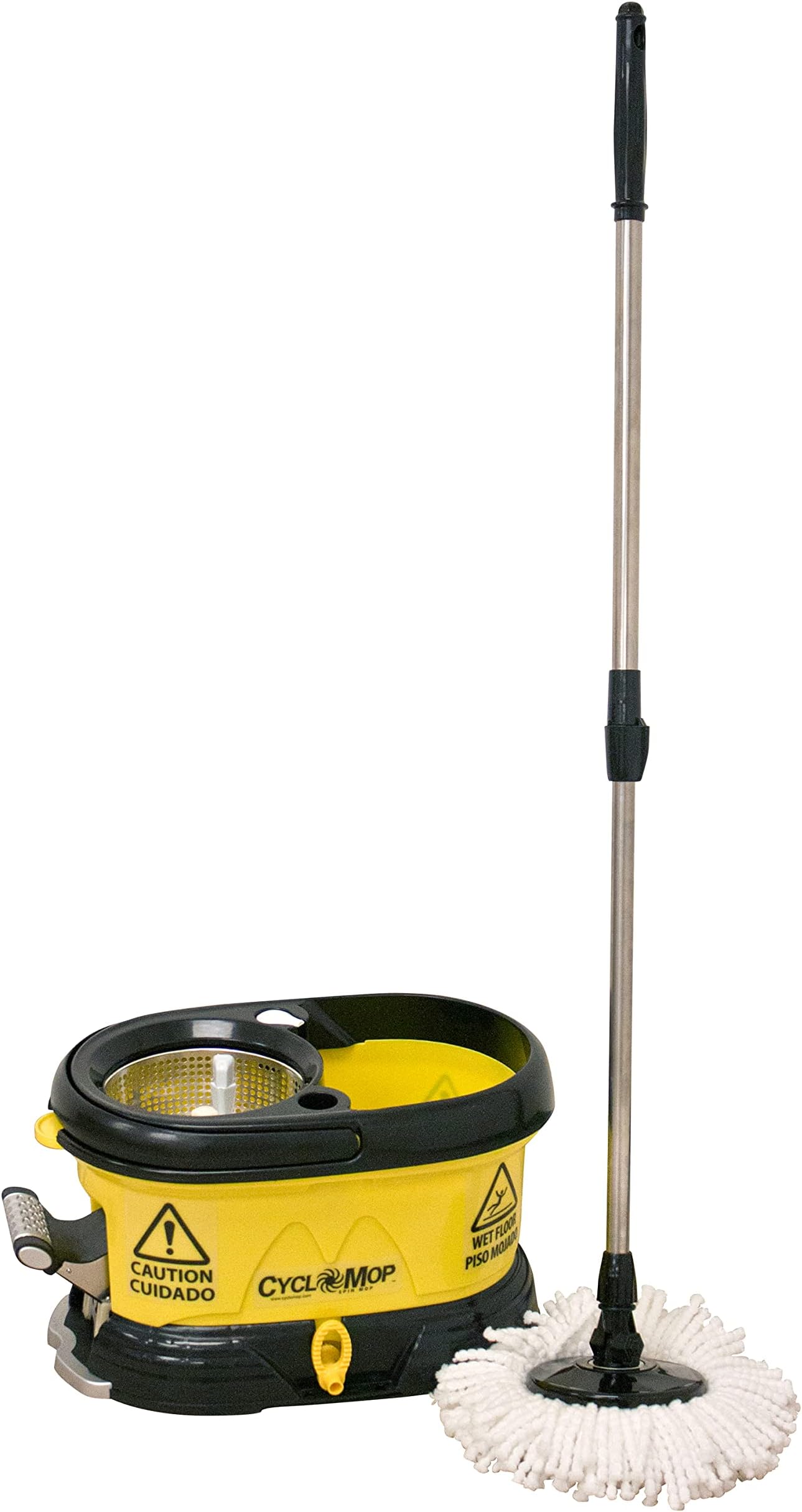 CycloMop Bucket with Mop Handle,Yellow/Black