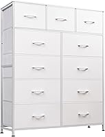 Vista 21 de WLIVE Storage Organizer Unit with 11 Fabric Bins, Storage Drawers Organizer with Steel Frame, Tall Storage Tower Organizaton for Living Room, A-Pink