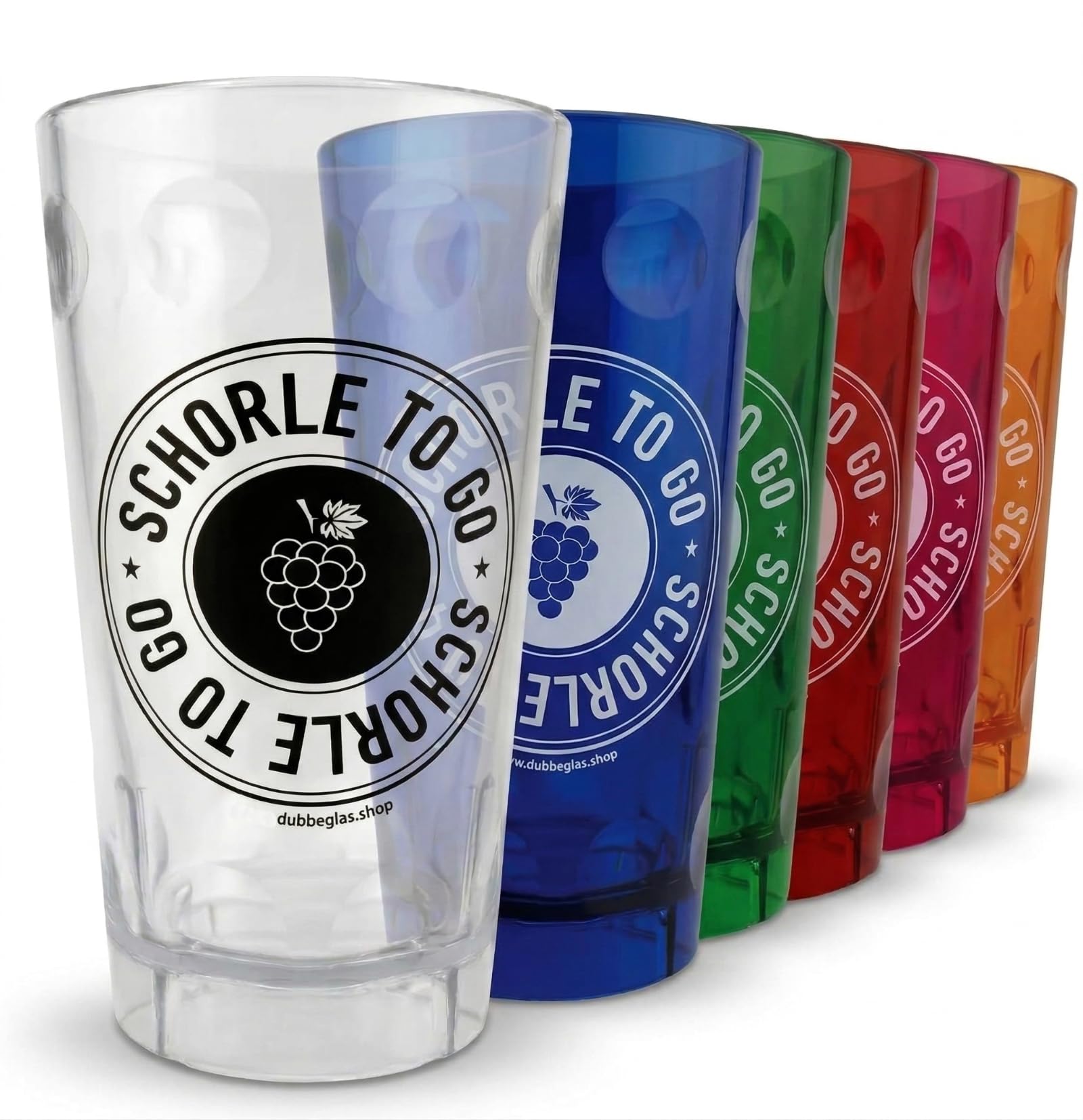 Schorle to go Dubbebecher 0,5 Liter (Transparent) aus Plastik