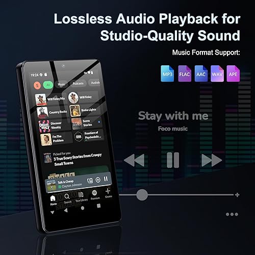 Miniatura 3 de Reproductor MP3 de 160 GB con Bluetooth y WiFi, reproductor de música HD Oilsky de 4.02 pulgadas con Spotify, audible, Tienda Music, Deezer,