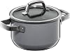 WMF VM F Two-Handled Pot, Deep, 6.3 inches 16 cm, IH and Gas Fire Compatible, Waterless Cooking, Mineral Material from Natural Rock Fusion Tech Mineral High Casserole PL Platinum, 10-Year