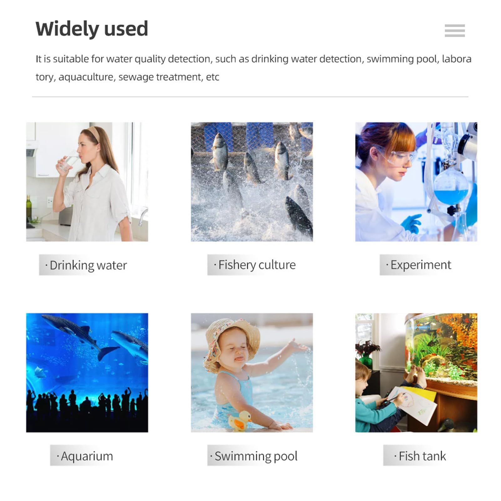 ViaGasaFamido Cyfrowy Tester Wody Bluetooth, Miernik PH 2 w 1 z temperaturą