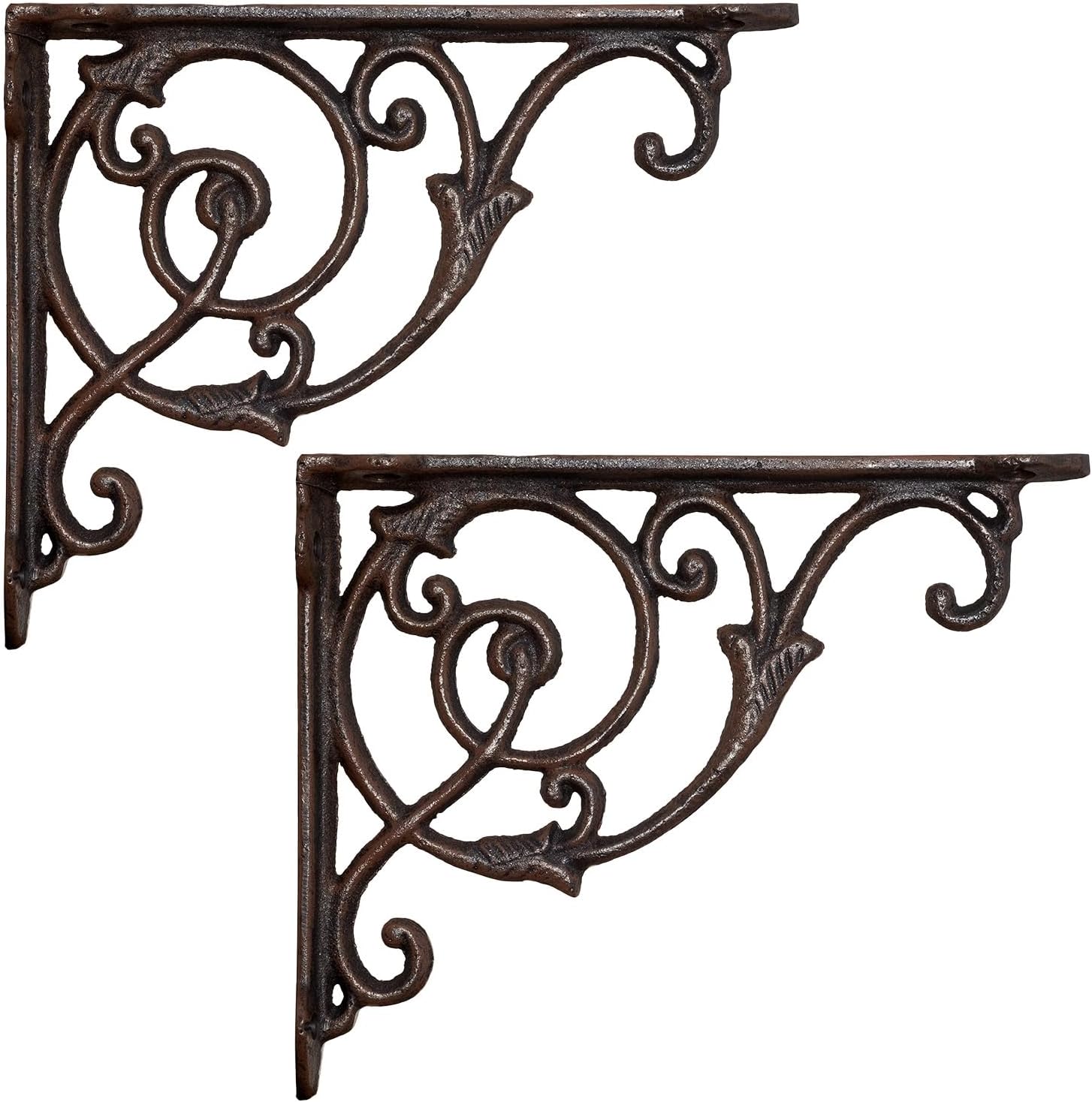Support D'étagère Mural En Fonte – Style Vintage Industriel – Taille S, Lot De 2