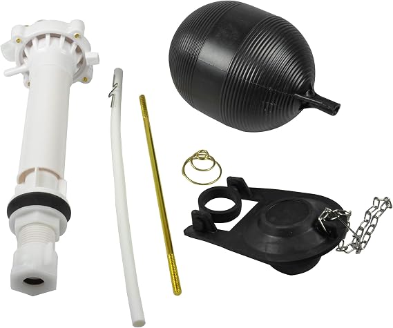 Danco Complete Toilet Repair Kit, Fill Valve & Flapper, White (80816)