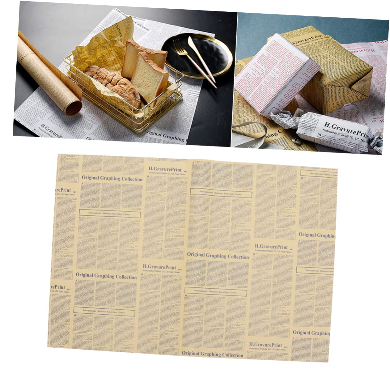 FRCOLOR 40 Geschenkpapier Packpapier Zeitungspapier Blumenverpackungspapier Papierverpackungen Zeitungsverpackungspapier Blumenpackungen Packpapier Kraft Kraftpapier