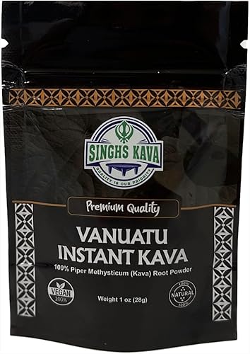 SINGHS Kava en polvo micronizado instantáneo (Vanuatu, 1 oz)