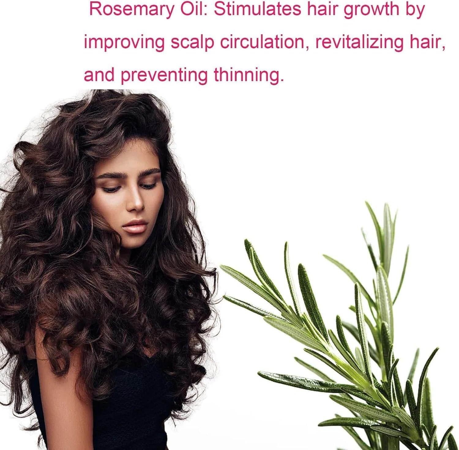 No Bald Hair Growth Oil Blend Hair Mask for Damaged Frizzy Hair Deep Conditioning 236.5ml