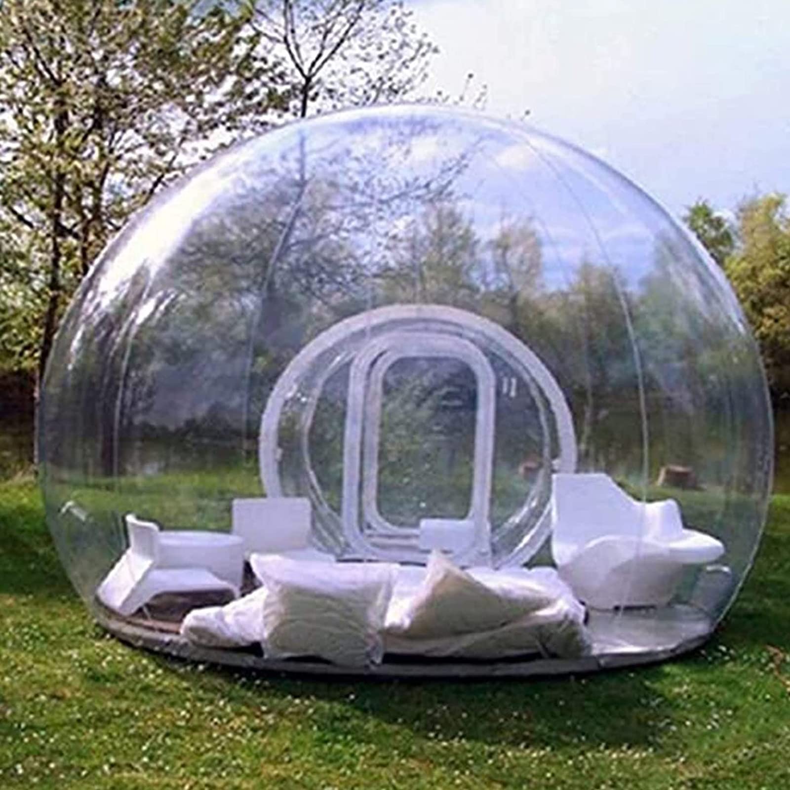 Casa de burbujas inflable, tienda de campaña transparente para dos personas, impermeable y adecuada para todas las estaciones