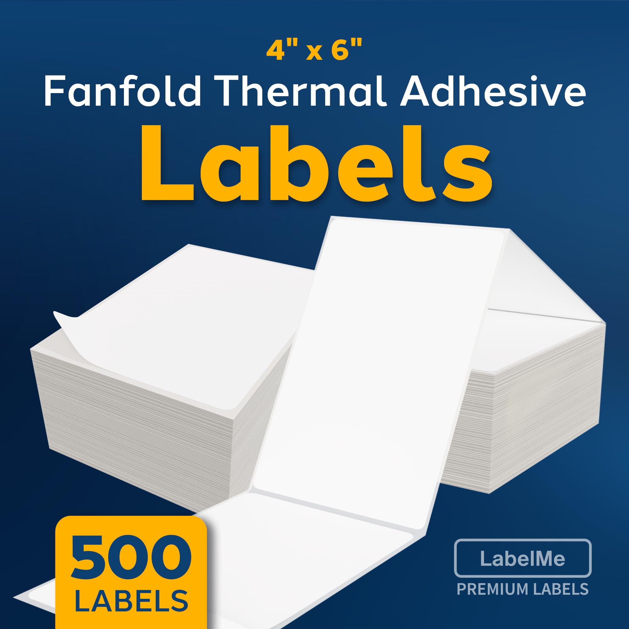 Etiquetas térmicas de 4 x 6, etiquetas de 4 x 6, etiquetas de envío, papel de etiqueta plegable de 4 x 6, suministros de envío y artículos esenciales para pequeñas empresas, etiquetas de